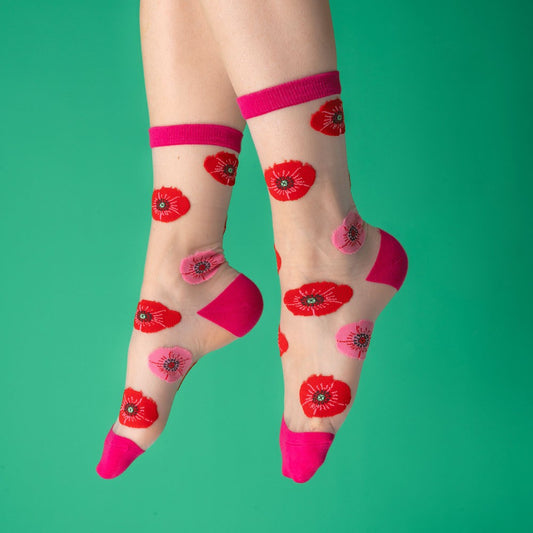 Chaussettes transparentes Coquelicot Coucou Suzette vue 2