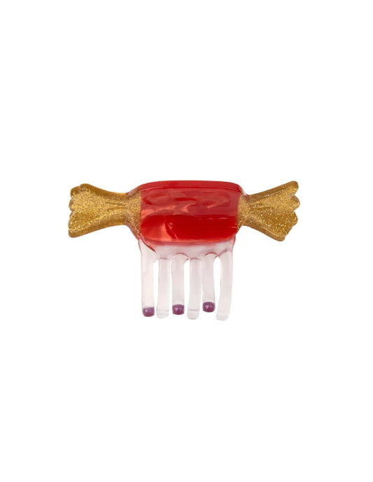 Mini pince à cheveux Papillotte rouge Coucou Suzette vue produit
