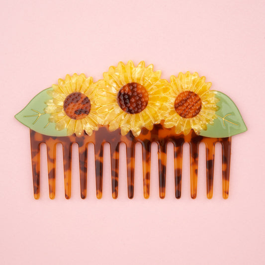 Peigne Tournesol Coucou Suzette porté