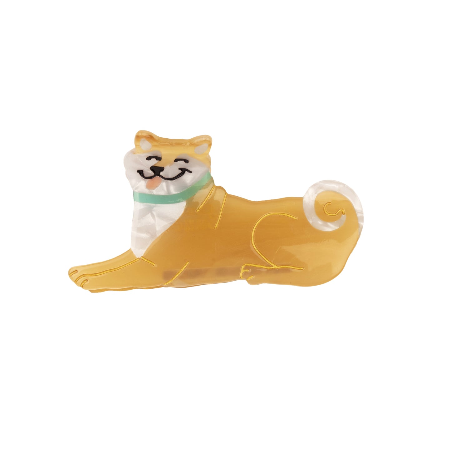 Pince à cheveux Chien Shiba Coucou Suzette vue complémentaire