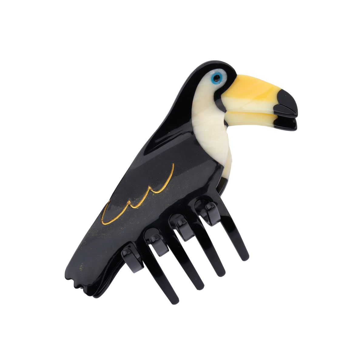 Grande pince à cheveux Toucan Coucou Suzette – vue complémentaire 7