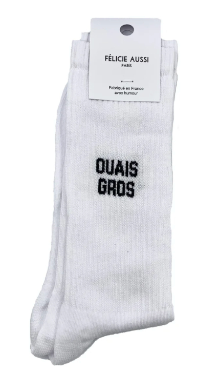 Chaussettes Ouais Gros Blanc - 40/45 Félicie Aussi