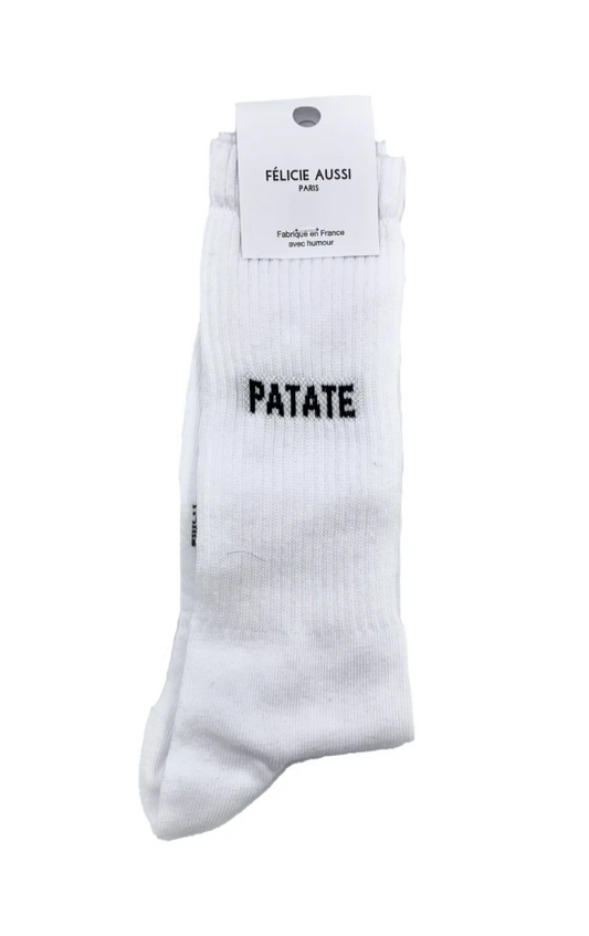 Chaussettes Patate Blanc - 40/45 Félicie Aussi