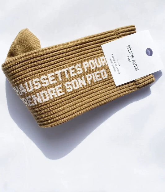 Chaussettes Pour prendre son pied Chêne - 40/45 Félicie Aussi