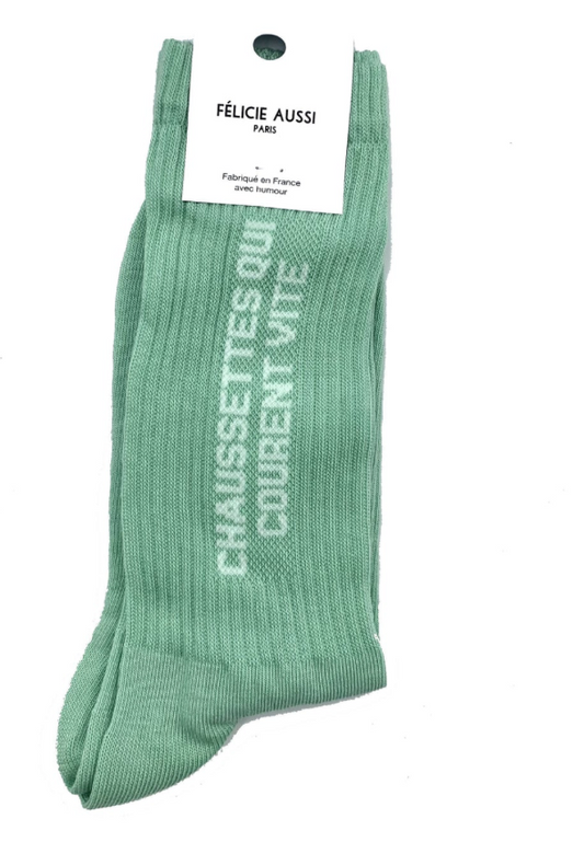 Chaussettes Qui courent vite Lichen - 40/45 Félicie Aussi