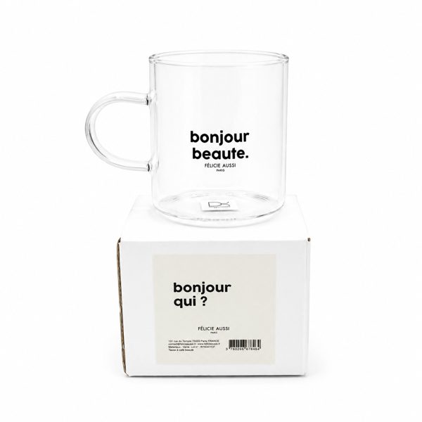Tasse à café Bonjour Beauté - Félicie Aussi avec boîte