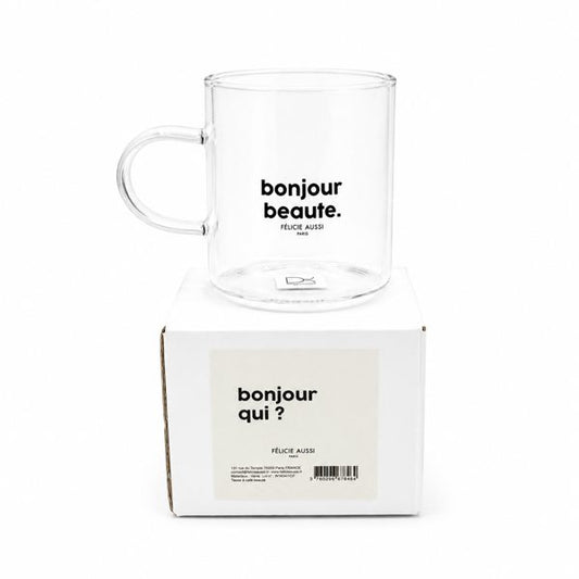 Tasse à café Bonjour Beauté - Félicie Aussi avec boîte