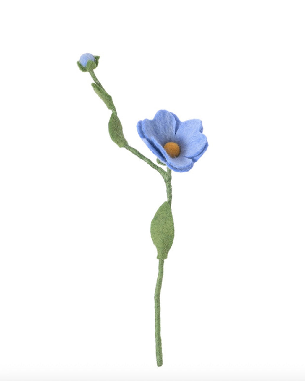 Fleur rose sauvage Wild Rose en laine – vue 2