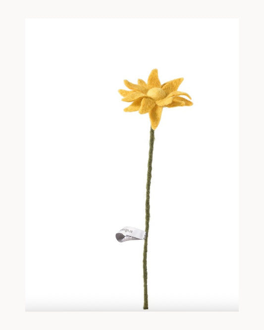 Mini tournesol en laine – vue principale 4:5