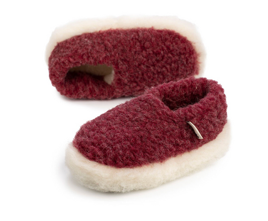 Chaussons Full rouge foncé Yoko – vue produit