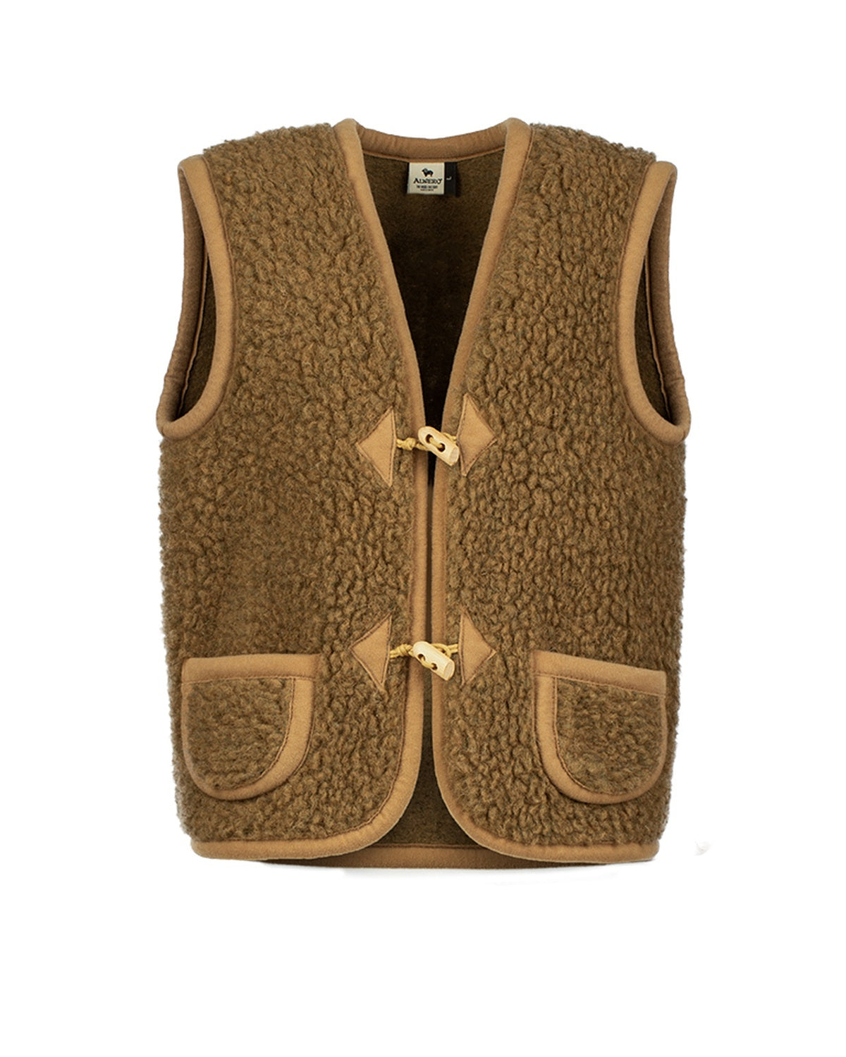 Gilet enfant Alpen naturel en laine Yoko – vue principale