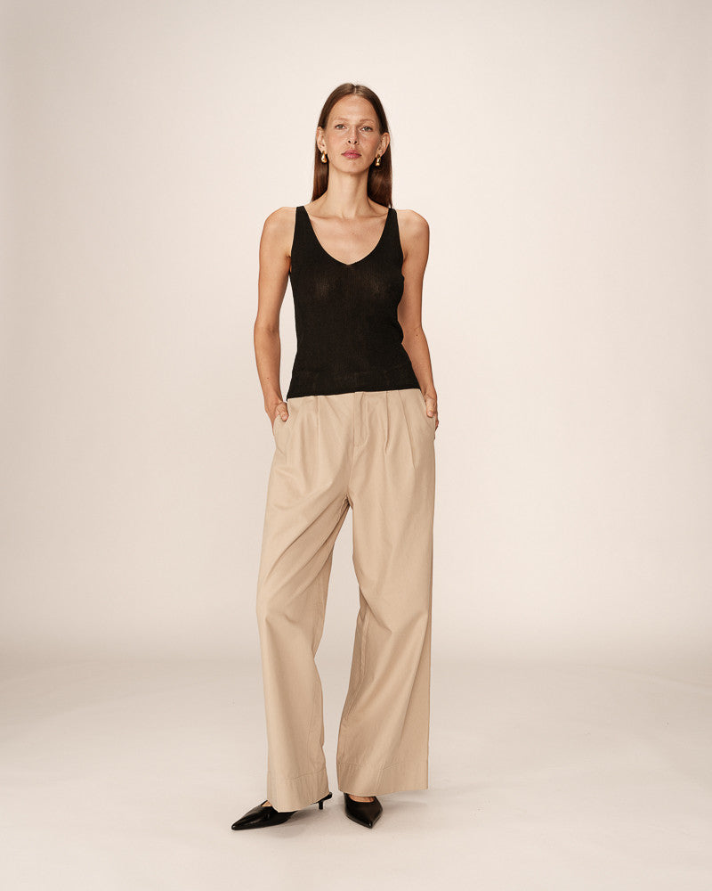 Top aqua paillette
