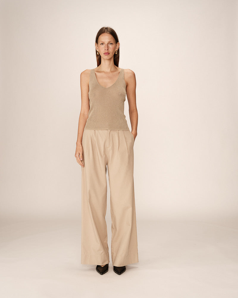 Top aqua paillette