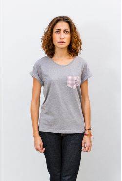 T-shirt femme Bamako gris