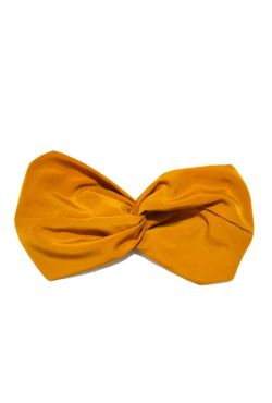 Headband ocre pour cheveux, Laure Derrey