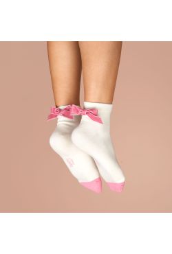 Chaussettes noeud rose