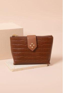 Trousse Mini Moly cognac