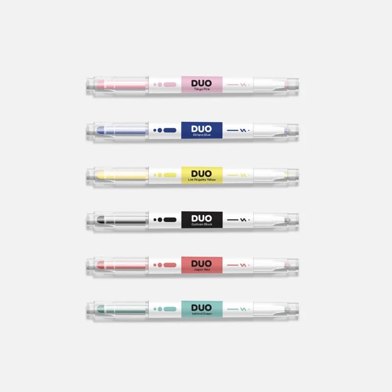 Set de six feutres Duo Papier Tigre