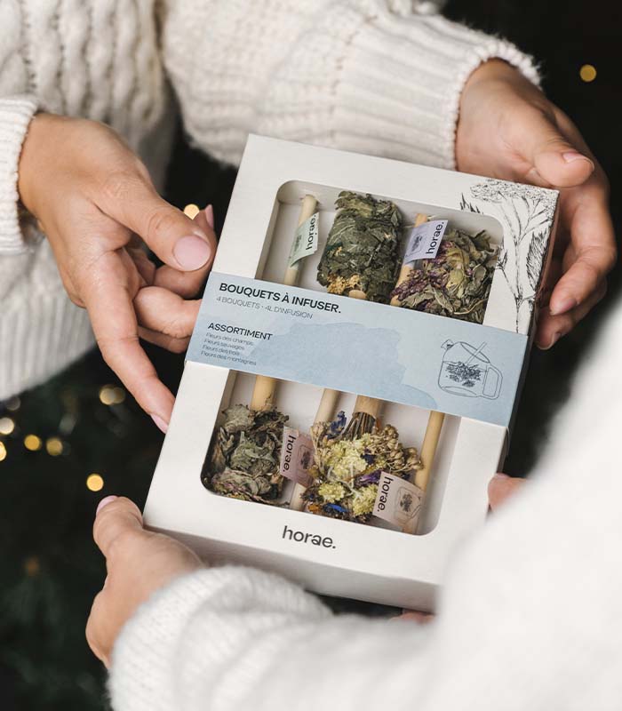 Coffret de quatre bouquets à infuser bio Horae
