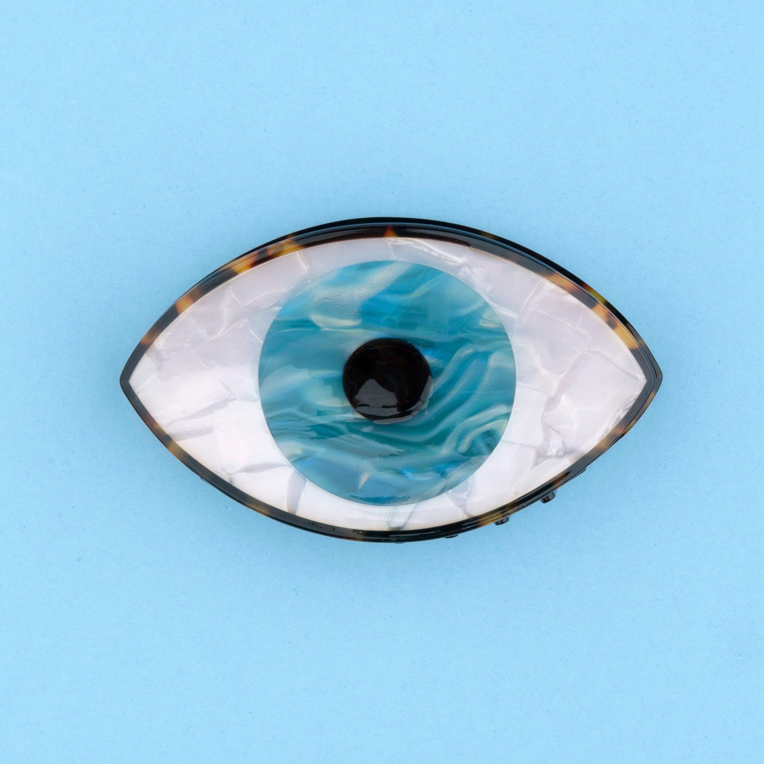 Pince à cheveux Oeil Coucou Suzette Oeil - Bleu portée