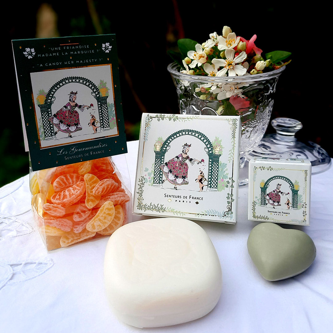 Collection Senteurs de France chez Mamamushi – savonnettes et écrins illustrés