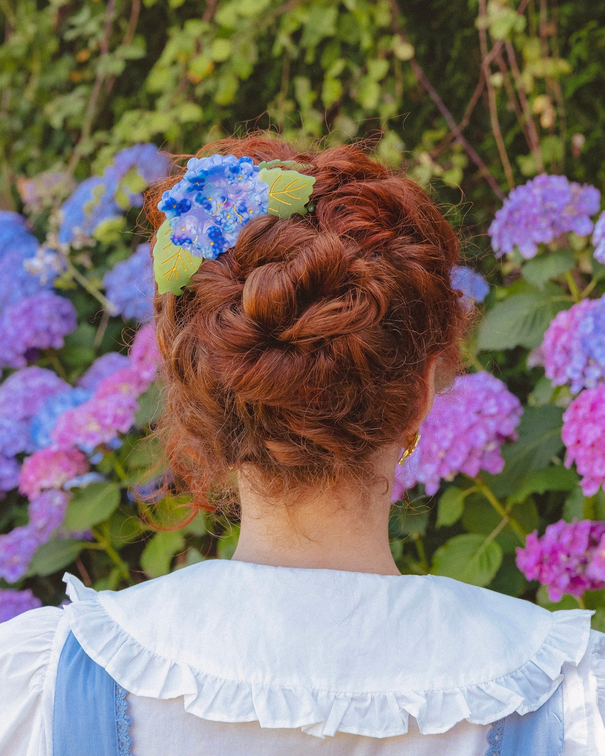 Pince à cheveux XL Hortensia – Coucou Suzette – image principale 4:5