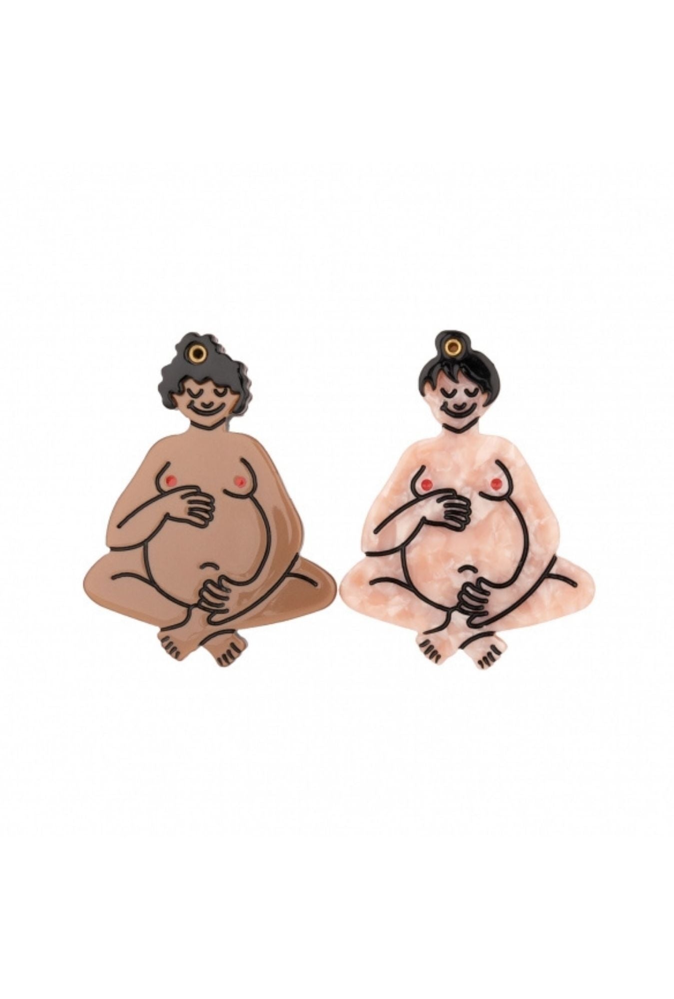 Miroir Femme Enceinte (noire ou blanche)