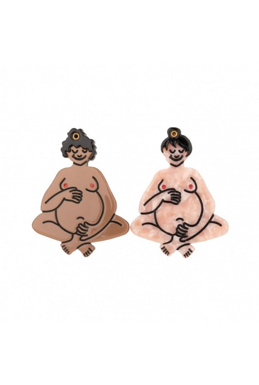 Miroir Femme Enceinte (noire ou blanche)
