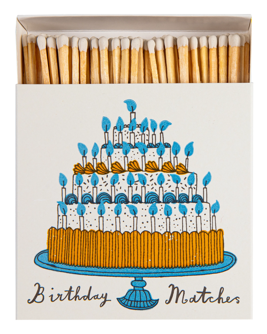 Boîte d’allumettes Birthday Cake Archivist Gallery avec gâteau