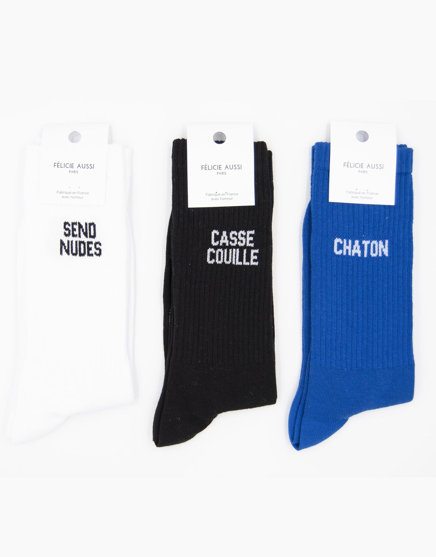 Chaussettes à mots doux 40/45 (au choix)