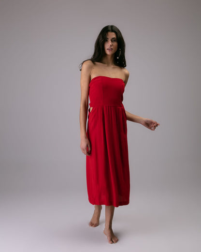 Robe longue Balou Rouge