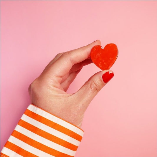 Mini Pince à cheveux coeur