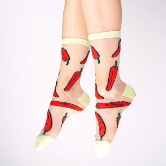 Chaussettes Transparentes Piment