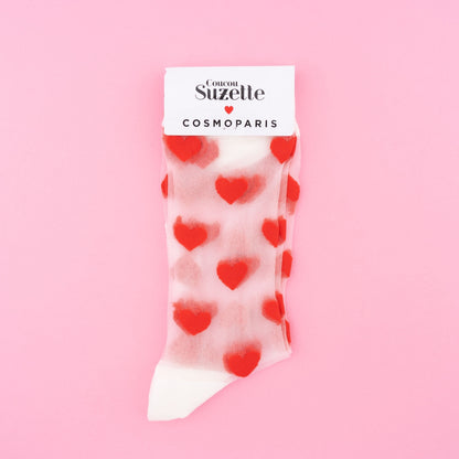 Chaussettes Transparentes Coeur – Coucou Suzette – vue complémentaire 3