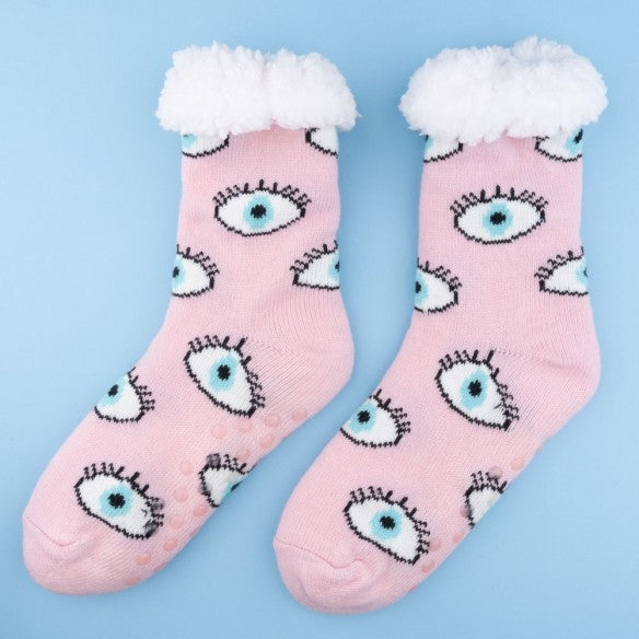 Chaussettes fourrés yeux