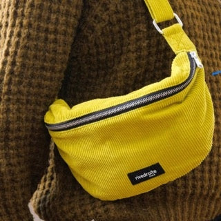 Sac banane Custine velours jaune