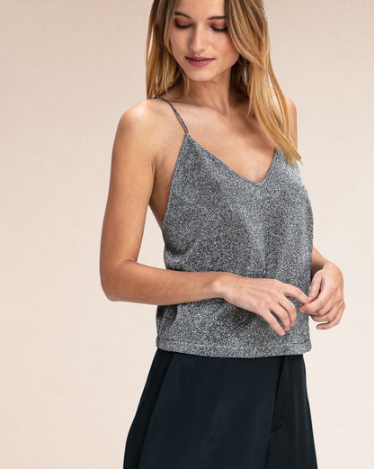 Top Dark dos nu Silver