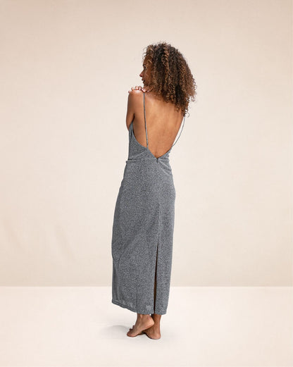 Robe longue Diaz silver