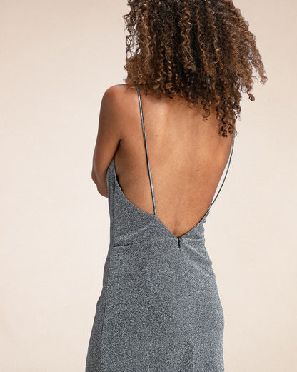 Robe longue Diaz silver