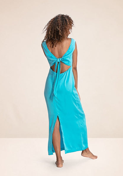 Robe longue Dune Bleu