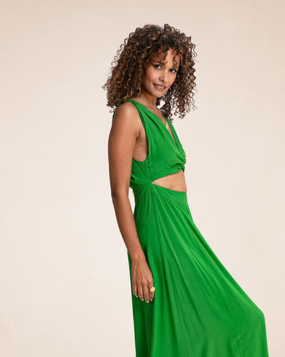 Robe longue Janis Lime