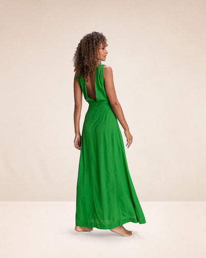 Robe longue Janis Lime