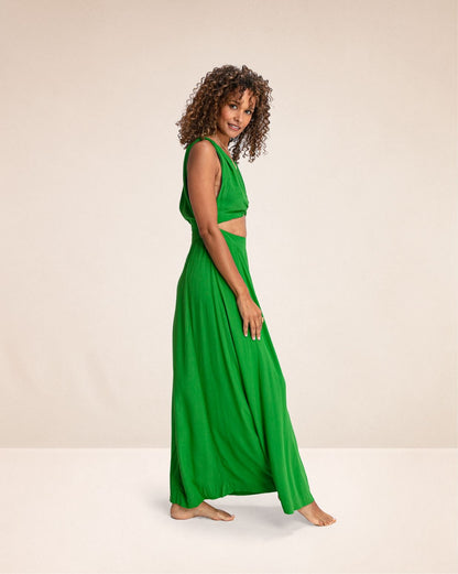Robe longue Janis Lime