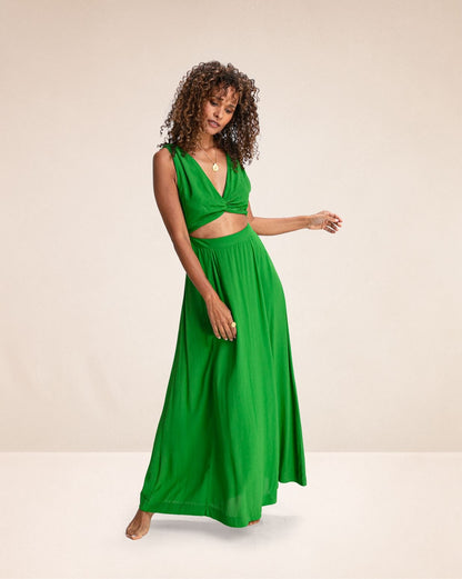 Robe longue Janis Lime
