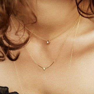 Collier Shadow Silver Night BDM Studio porté, vue complémentaire