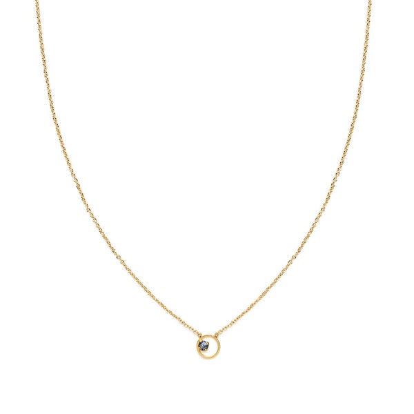 Collier Shadow Silver Night BDM Studio, packshot sur fond blanc