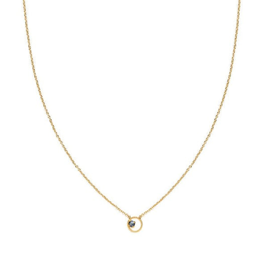 Collier Shadow Silver Night BDM Studio, packshot sur fond blanc