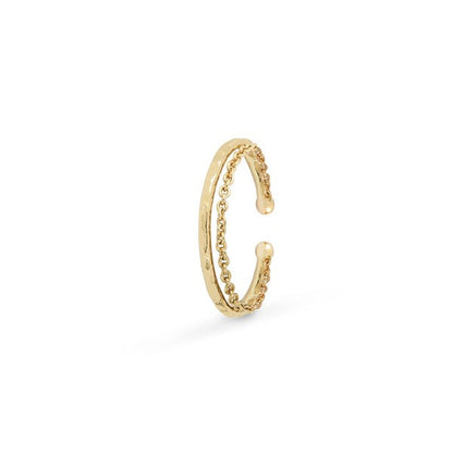 Ear cuff Promesse doré BDM Studio, packshot sur fond blanc