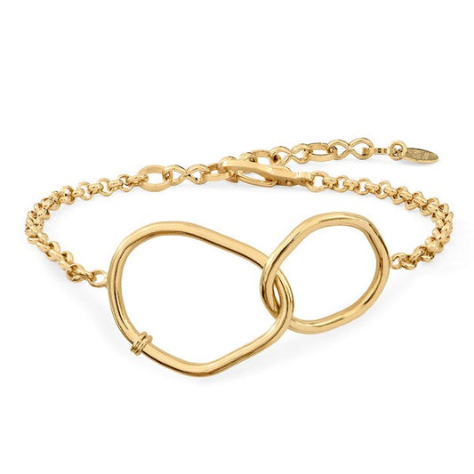 Bracelet Victoire doré BDM Studio, packshot sur fond blanc
