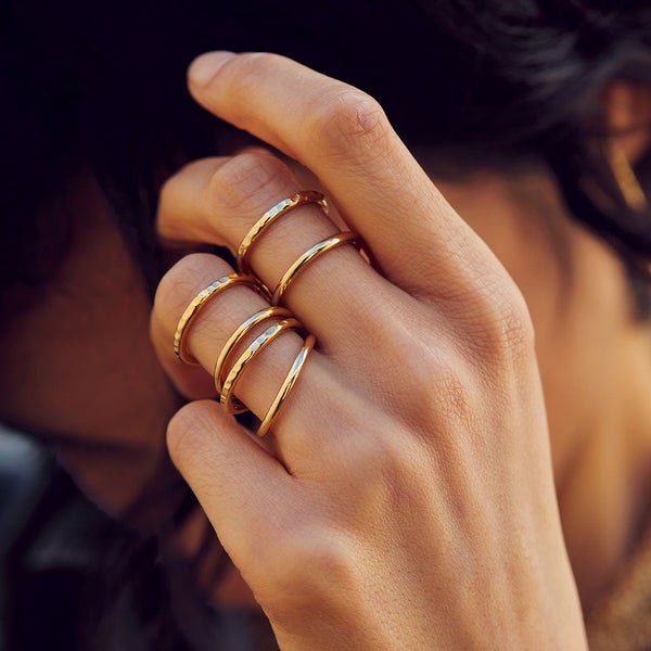 Bague Ève double BDM Studio porté